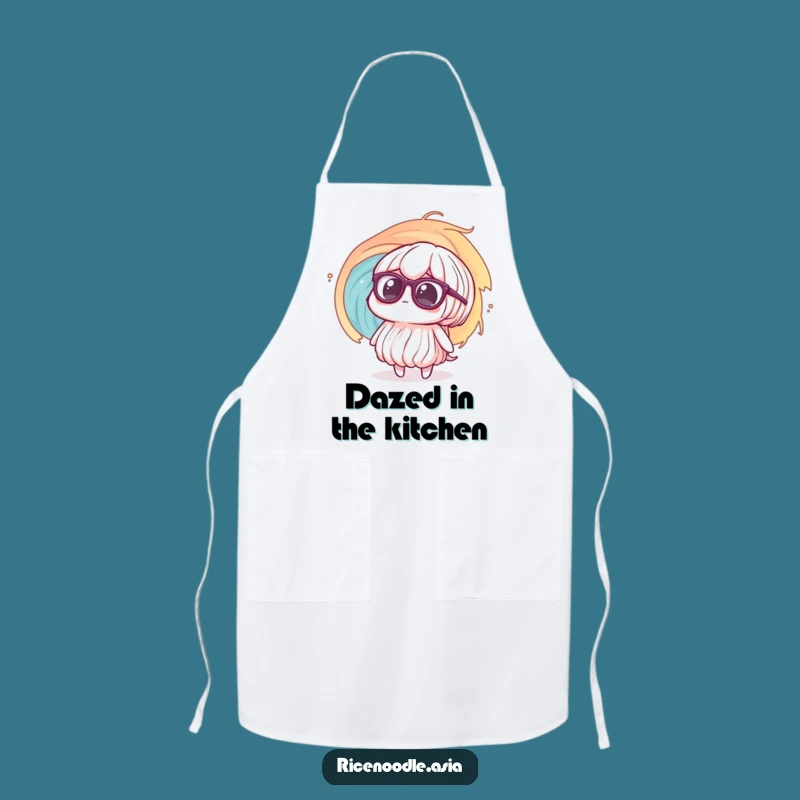 Funny Confused Noodle Apron: Vortex Panic for Quirky Cooks