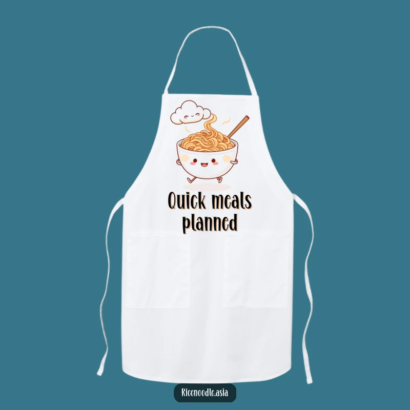 Funny Noodle Runner Apron - Kitchen Foodie Whimsy Gift