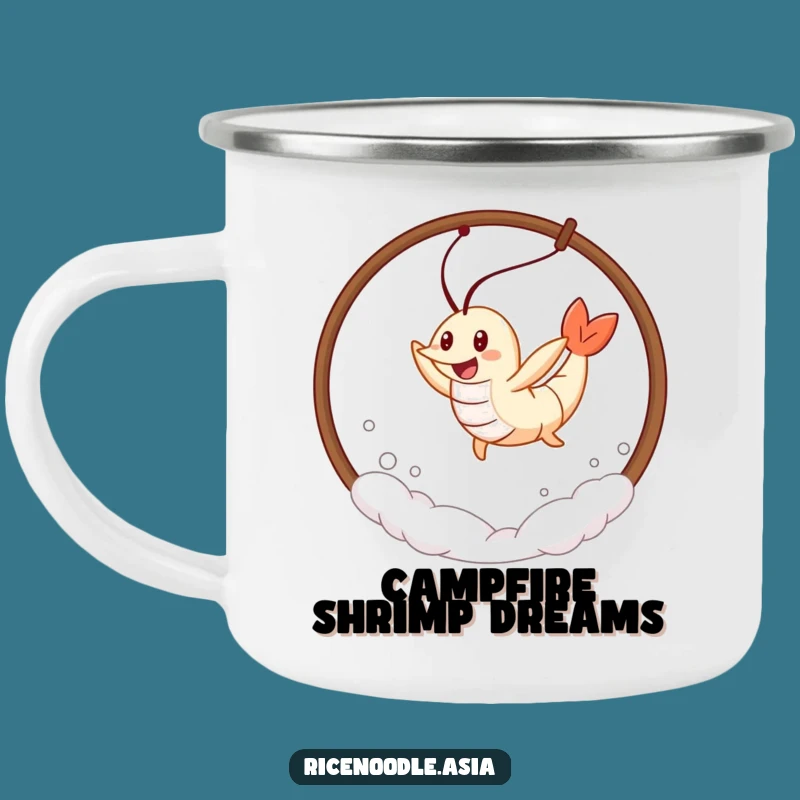 Funny Tempura Shrimp Camping Mug: Outdoor Leaping Fun, Perfect Funny Gift