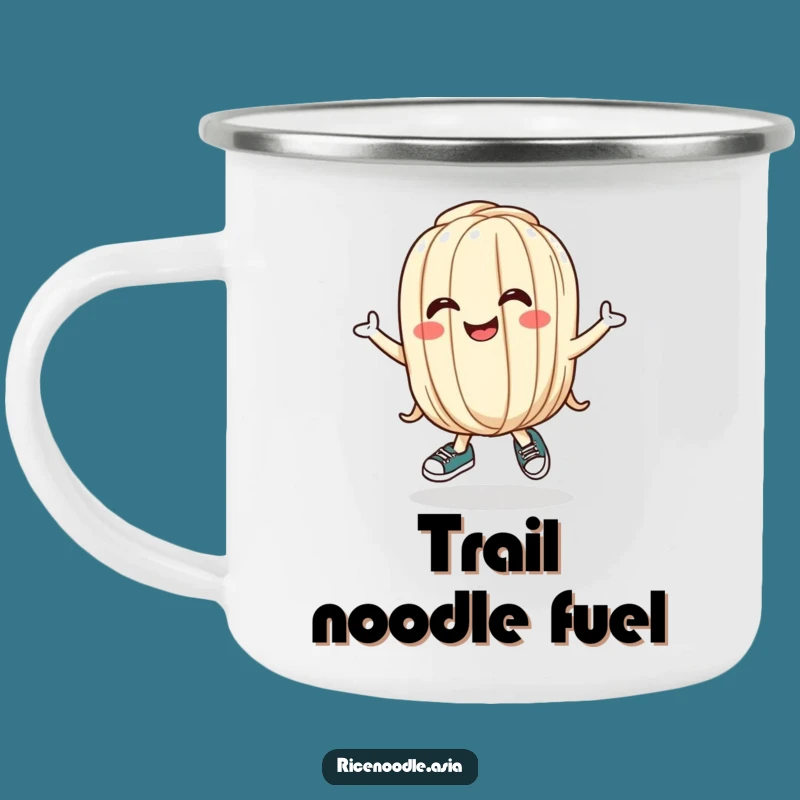 Funny Udon Noodle Camping Mug: Outdoor Cartoon Fun, Perfect Funny Gift