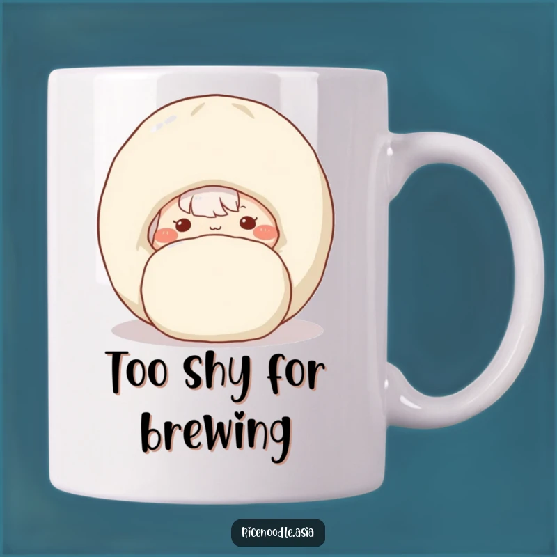Funny Shy Rice Noodle Mug - Adorable Noodle & Dumpling Gift
