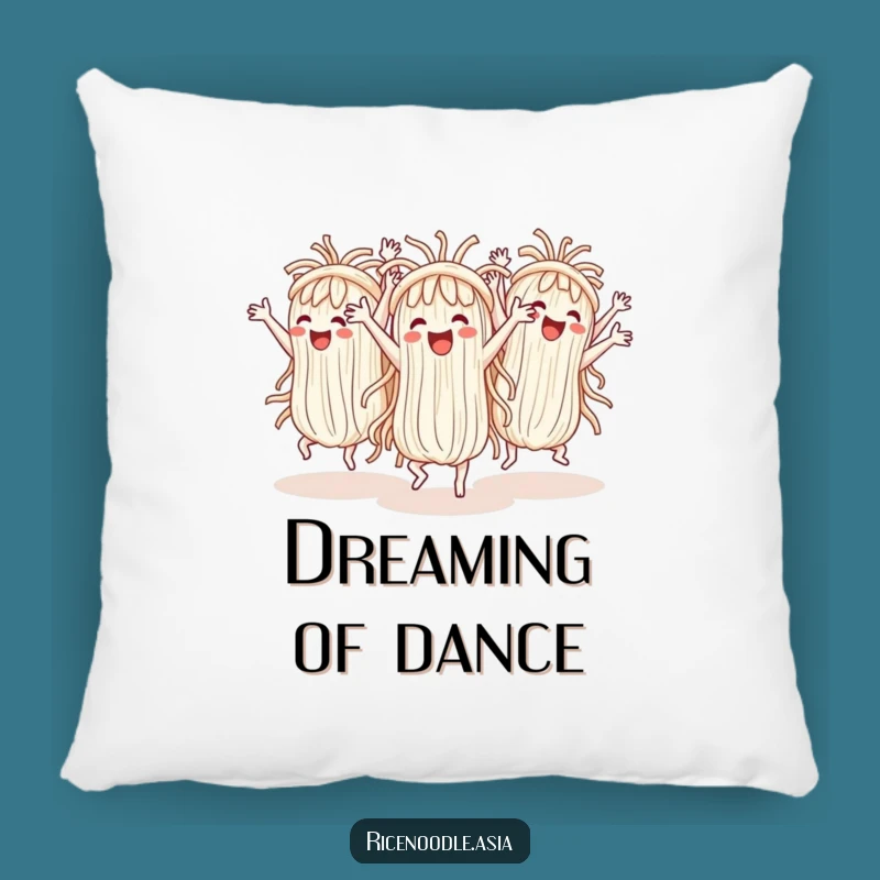 Funny Noodle Dance Pillow: Cozy Cheerful Noodles, Soft Comfort