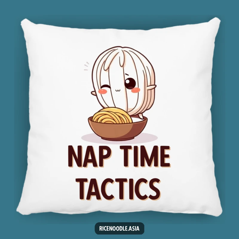 Funny Noodle Trip Pillow: Soft Wiggling Rice Character Cushion
