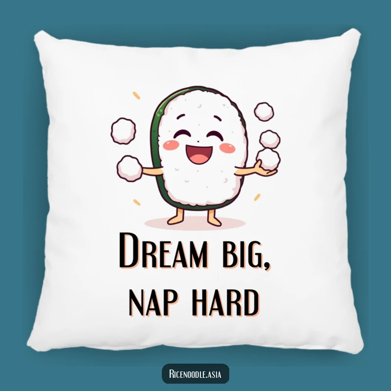 Funny Sushi Juggling Pillow: Soft Grinning Roll Character Cushion