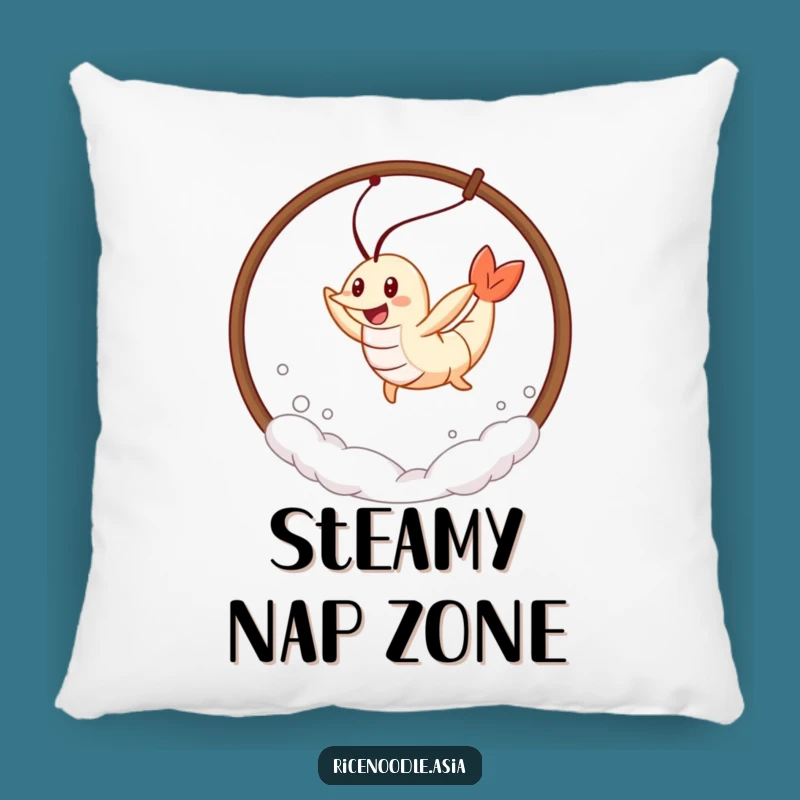 Funny Tempura Shrimp Pillow: Cozy Leaping Character, Perfect Funny Gift