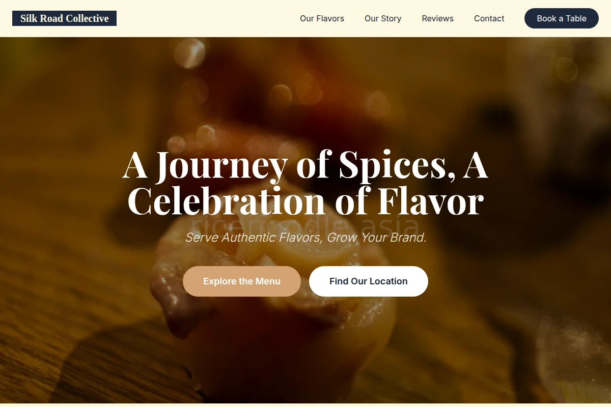 savory Asian Fusion Food