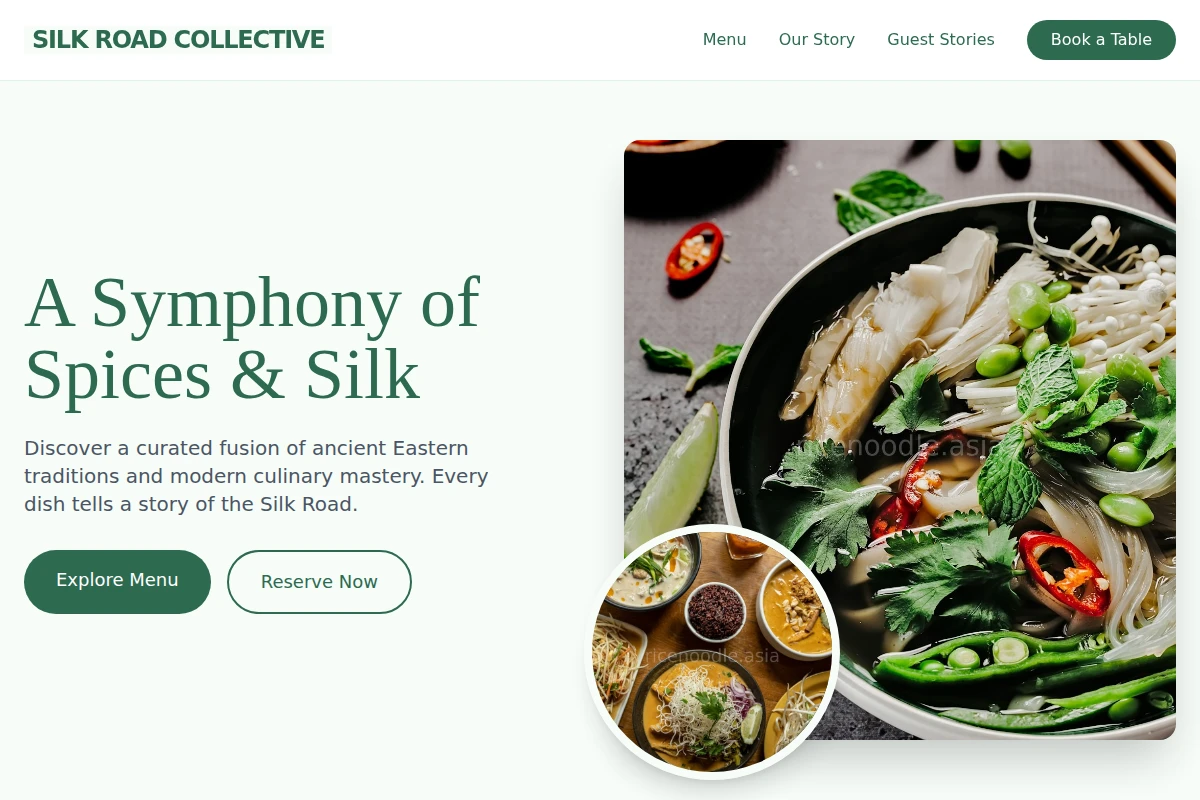 market Asian Fusion Food