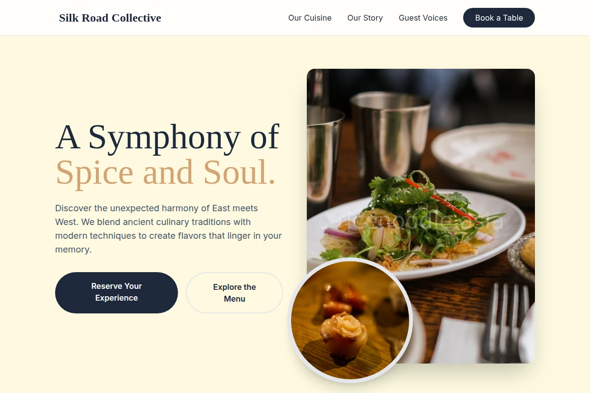 tender Asian Fusion Food