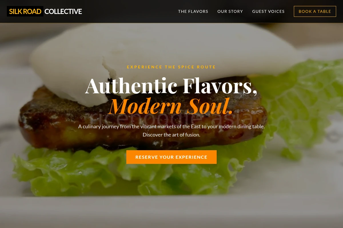 tender Asian Fusion Food