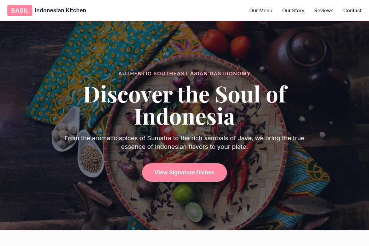 basil Indonesian Food