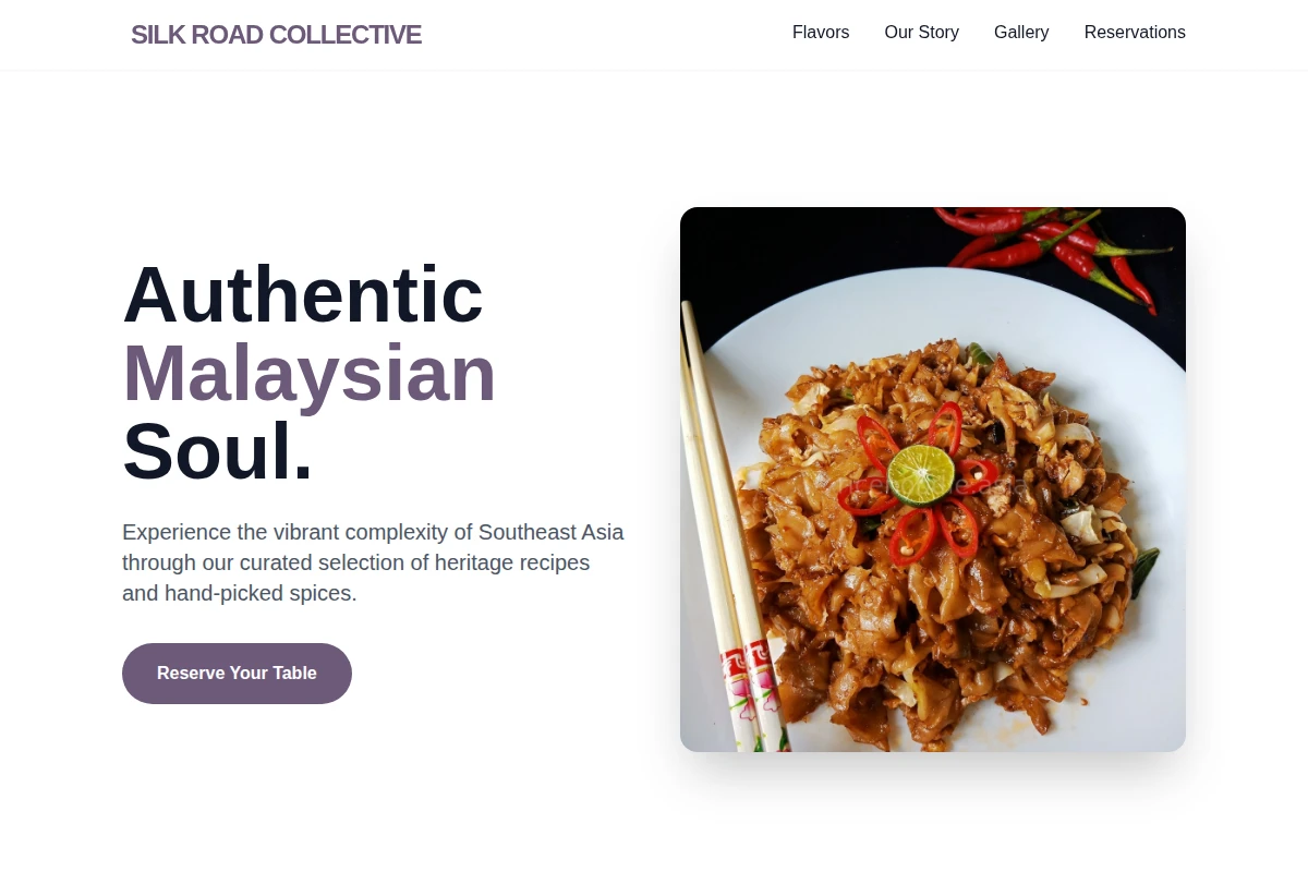 savory Malaysian Food