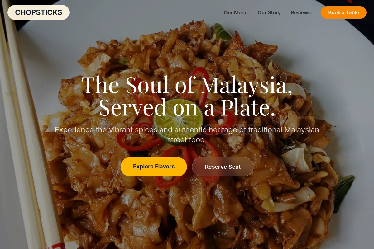 chopsticks Malaysian Food