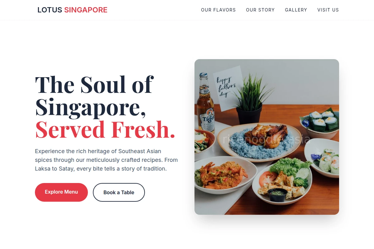 lotus Singaporean Food