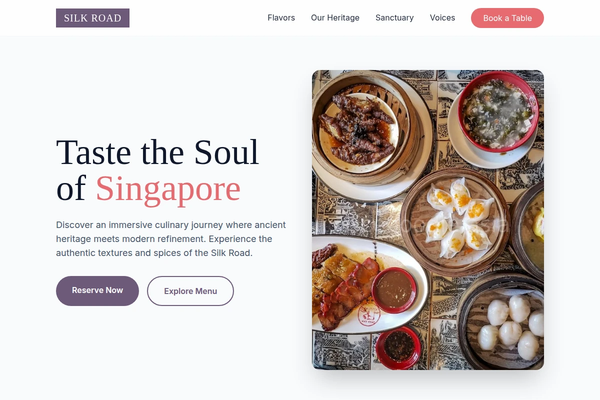 bamboo Singaporean Food
