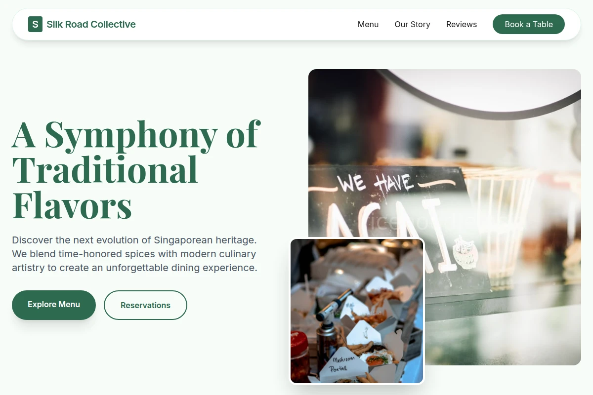 fusion Singaporean Food