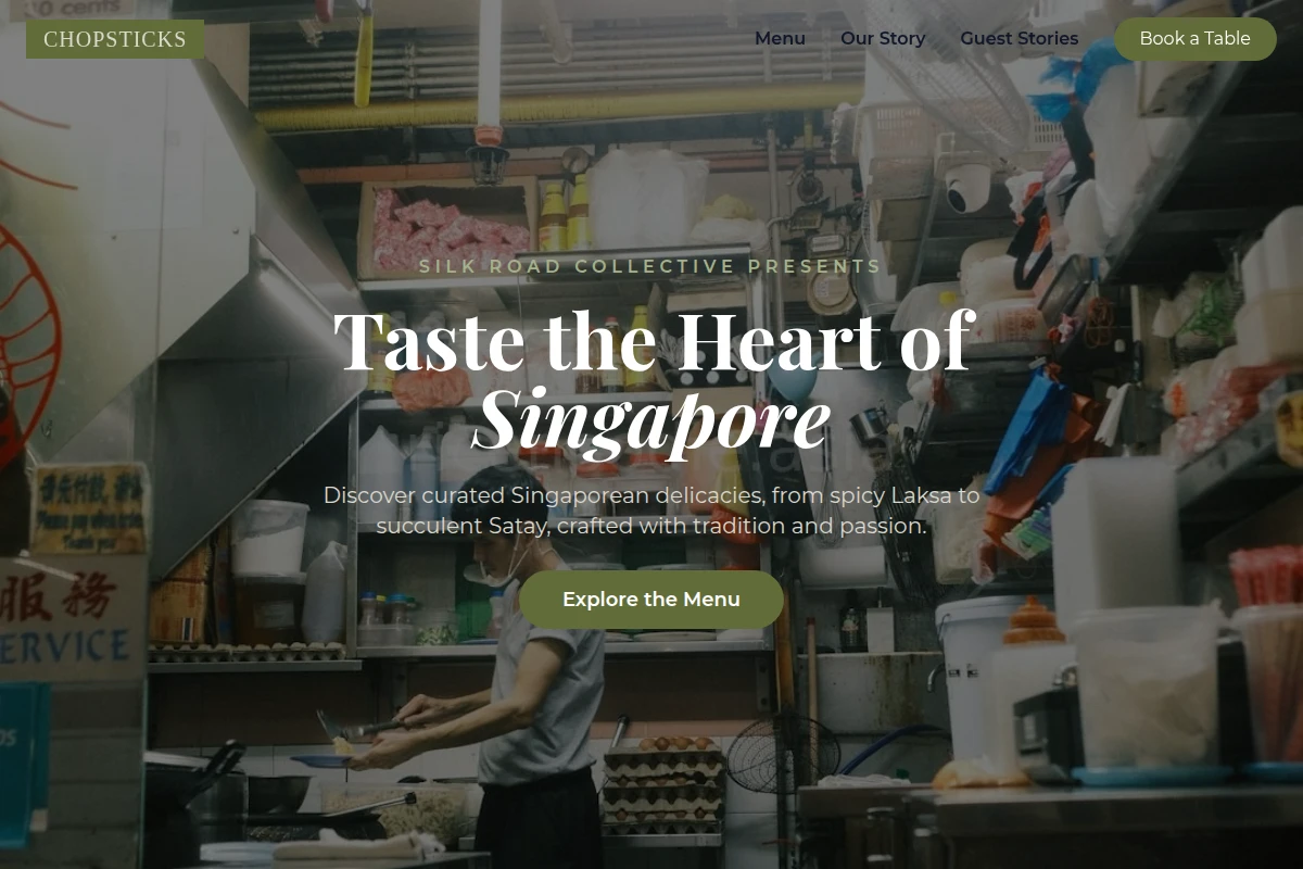 chopsticks Singaporean Food