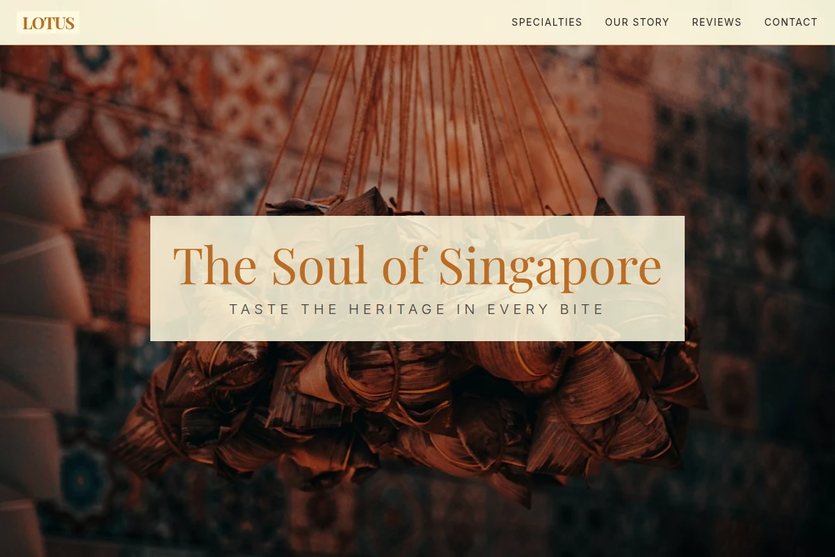 lotus Singaporean Food