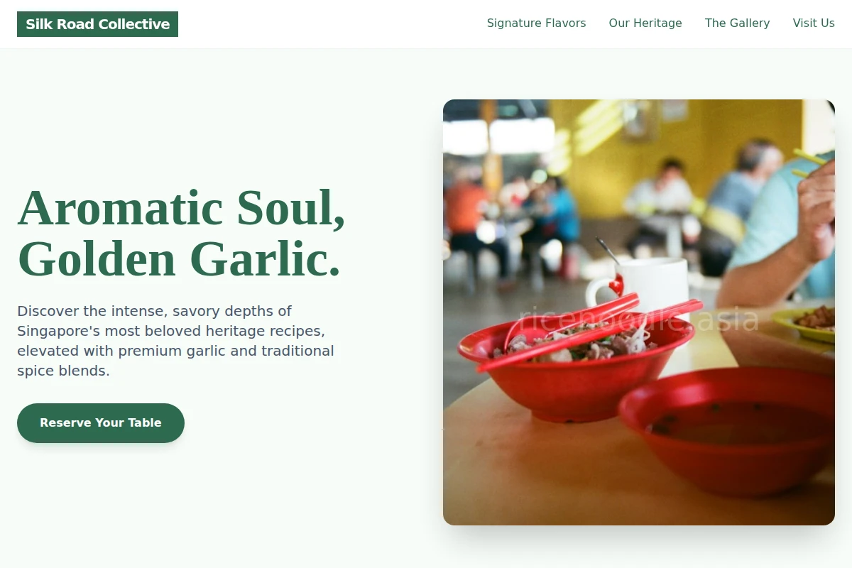 garlic Singaporean Food