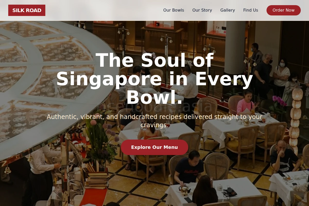 bowl Singaporean Food