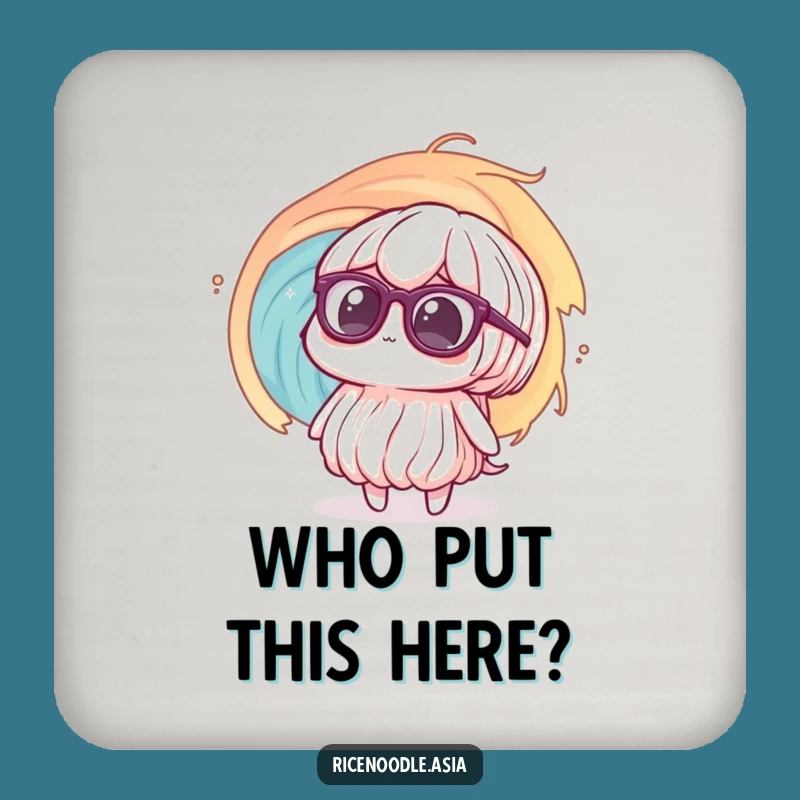 Funny Confused Noodle Coaster: Protect Surfaces from Vortex Panic