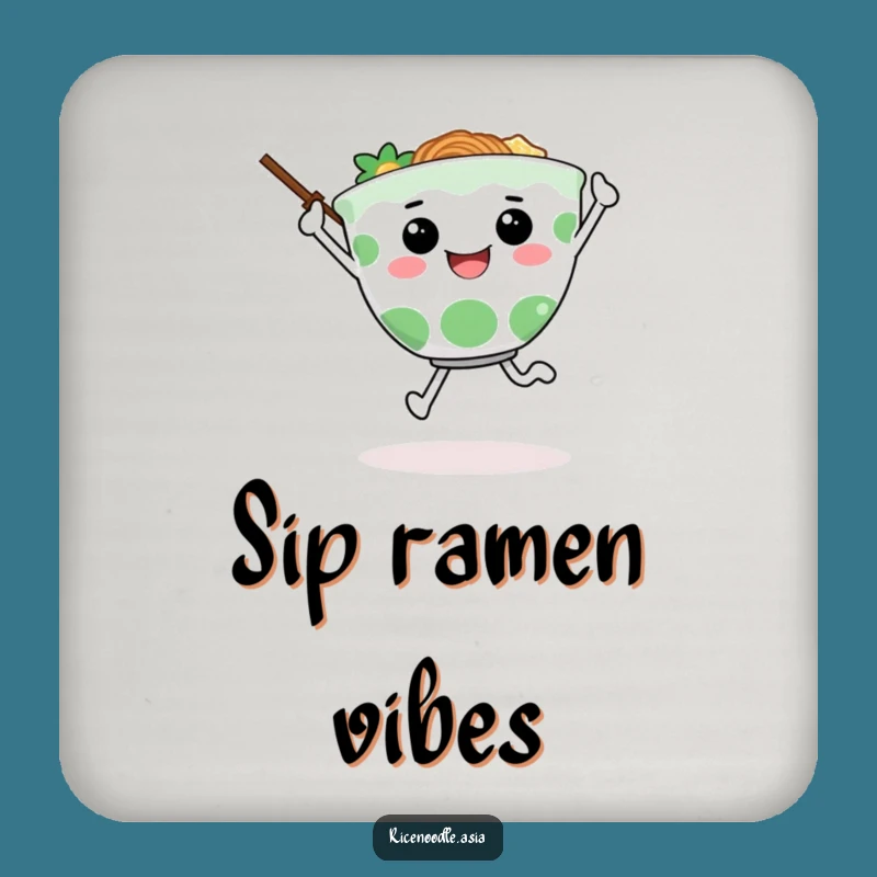 Funny Ramen Skip Coasters: Joyful Character Protection for Your Surfaces