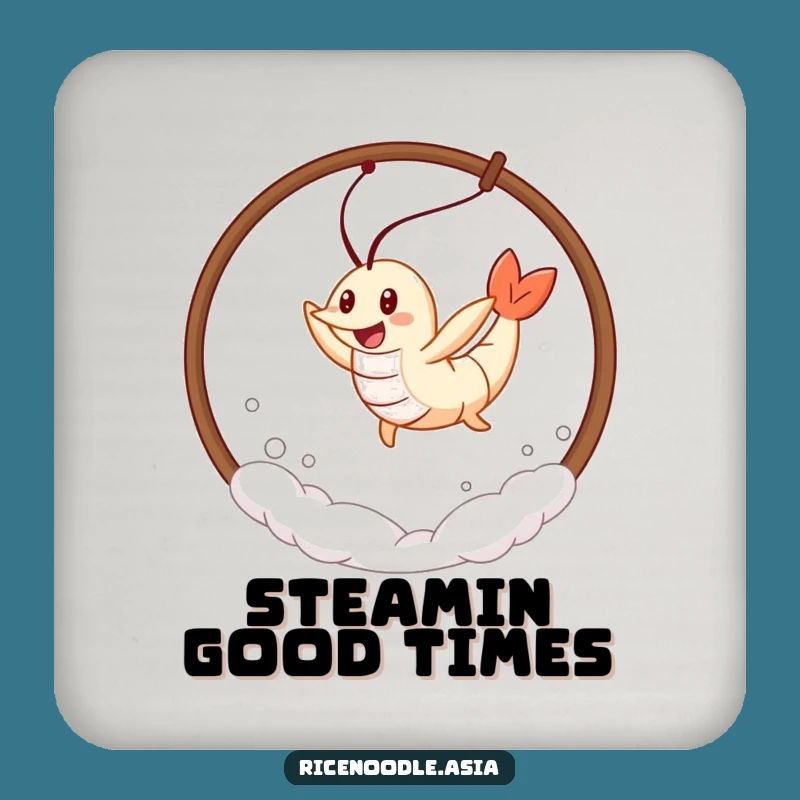 Funny Tempura Shrimp Coasters: Protect Surfaces with Cartoon Fun, Funny Gift