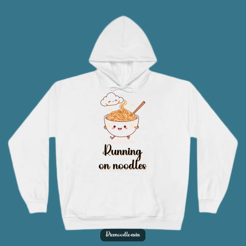 Funny Noodle Jogger Hoodie - Cozy Foodie Comfort Gift