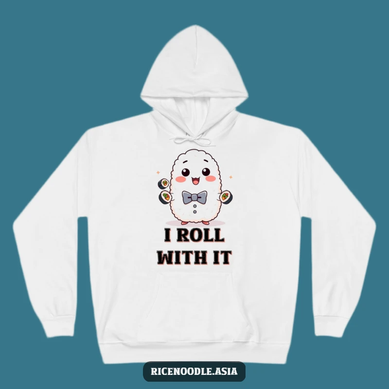 Funny Sushi Rice Hoodie - Cozy Adorable Foodie Gift