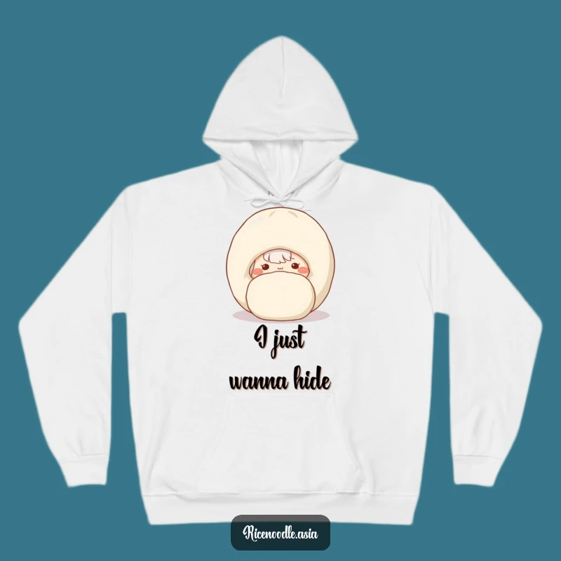 Funny Shy Rice Noodle Hoodie - Cozy Noodle & Dumpling Sweatshirt