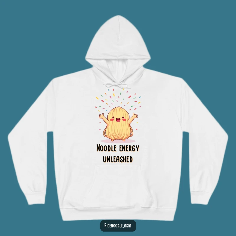 Cozy Funny Noodle Bundle Hoodie: Whimsical Confetti Design for Ultimate Comfort