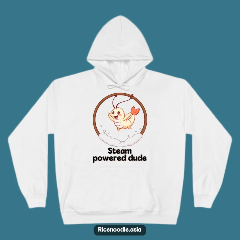 Funny Tempura Shrimp Hoodie: Cozy Leaping Character, Perfect Funny Gift