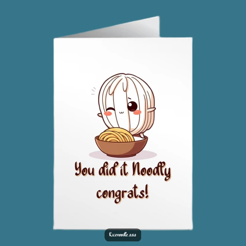 Free Printable Congratulations Card - Hilarious Noodle Tripping Design for Big Wins