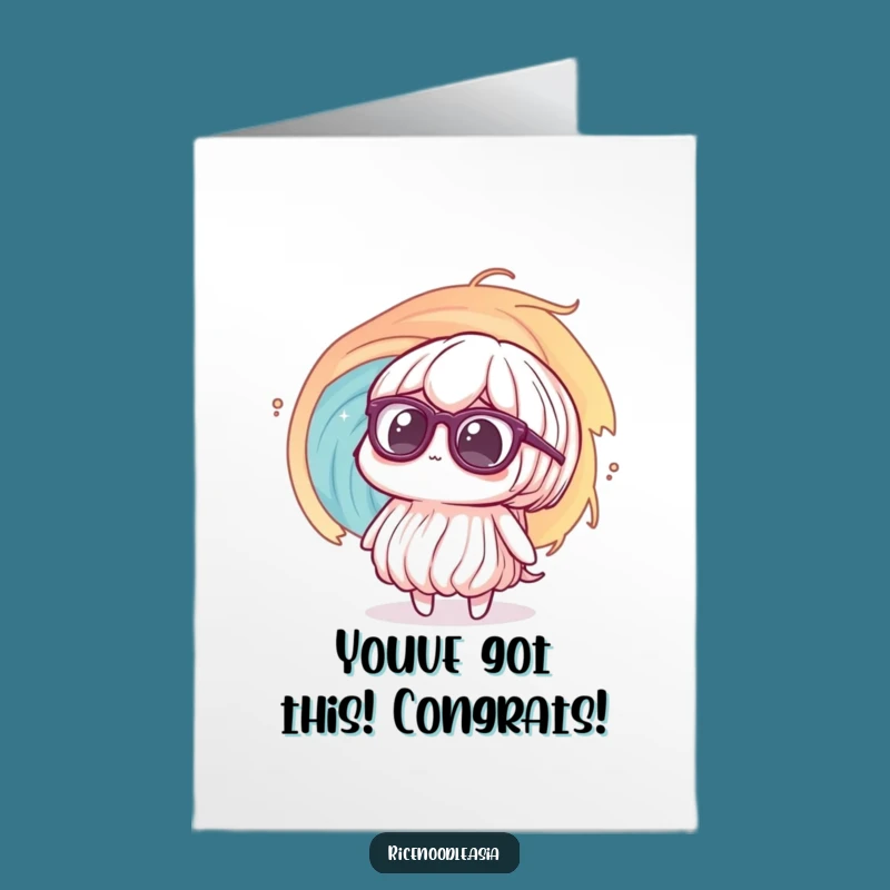 Free Printable Congrats Card: Noodle Lost in Success Vortex