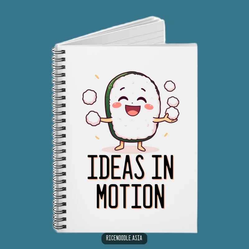 Funny Sushi Juggling Notebook: Grinning Roll Pages for Notes
