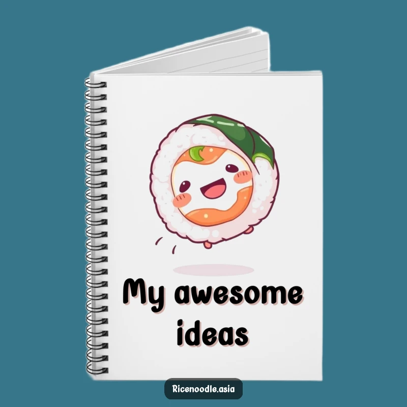 Funny Sushi Roll Notebook: Cartwheeling Notes, Perfect Funny Gift