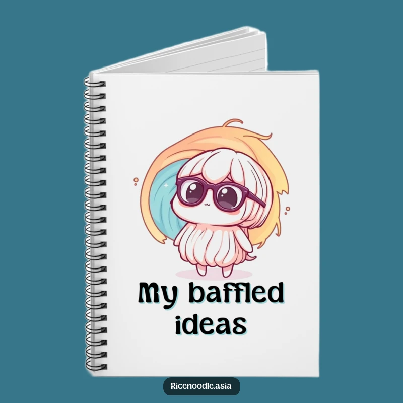 Funny Confused Noodle Notebook: Vortex Panic for Your Thoughts
