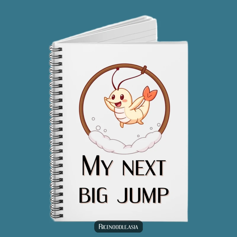Funny Tempura Shrimp Notebook: Leaping Notes, Perfect Funny Gift