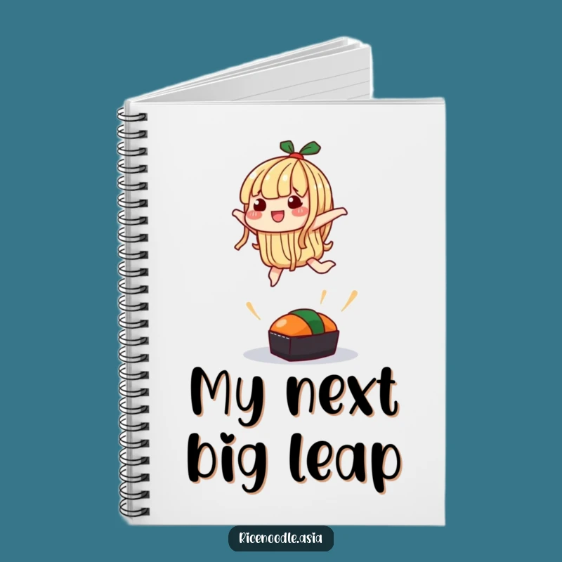 Funny Leaping Noodle Notebook: Silly Jump Pages for Ideas