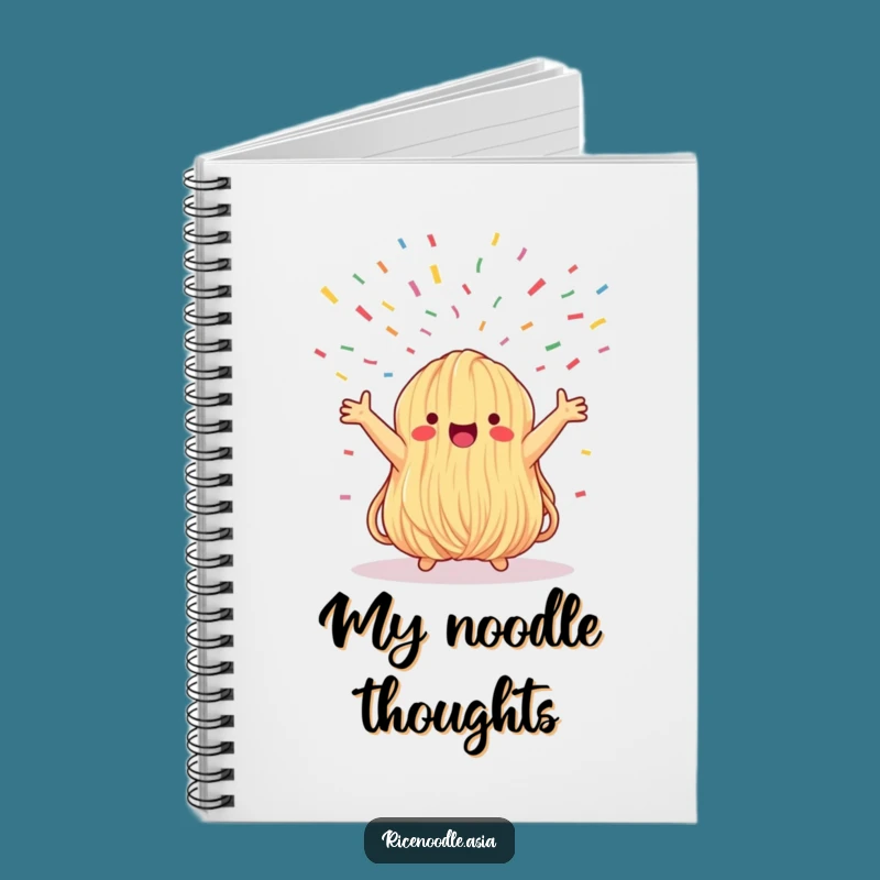 Funny Noodle Bundle Notebook: Whimsical Confetti Pages for Creative Thoughts