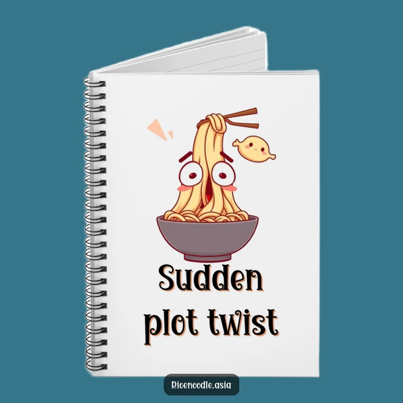 Funny Noodle Surprise Notebook: Wide-Eyed Pages for Jotting