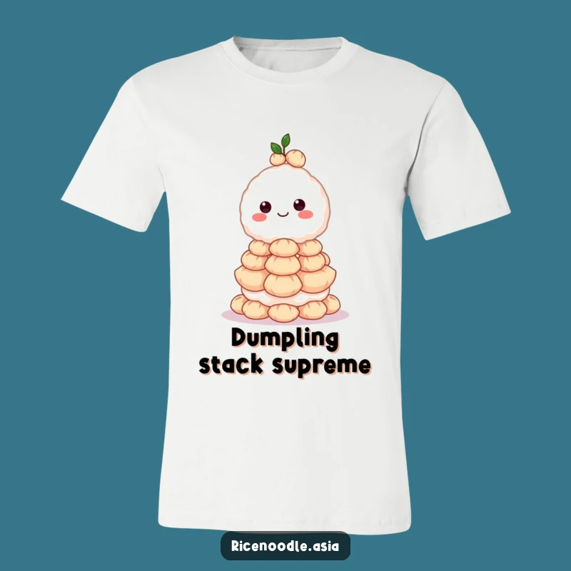 Funny Rice Ball T-Shirt: Dumpling Balancing Act for Humorous Foodies
