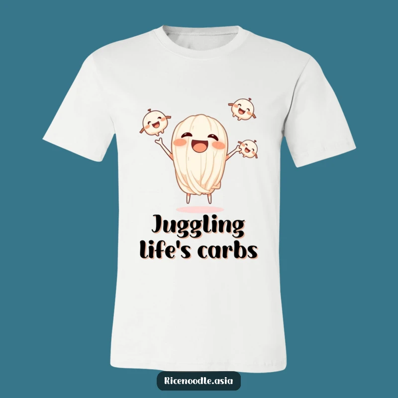 Funny Juggling Noodles T-Shirt - Hilarious Pasta Lover Tee